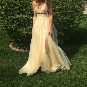 Yellow prom dress
